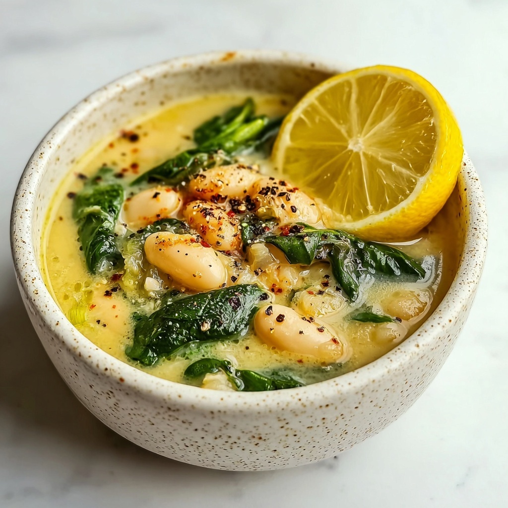 Creamy Vegan Lemon Garlic Butter Beans Recipe - Recipe Image