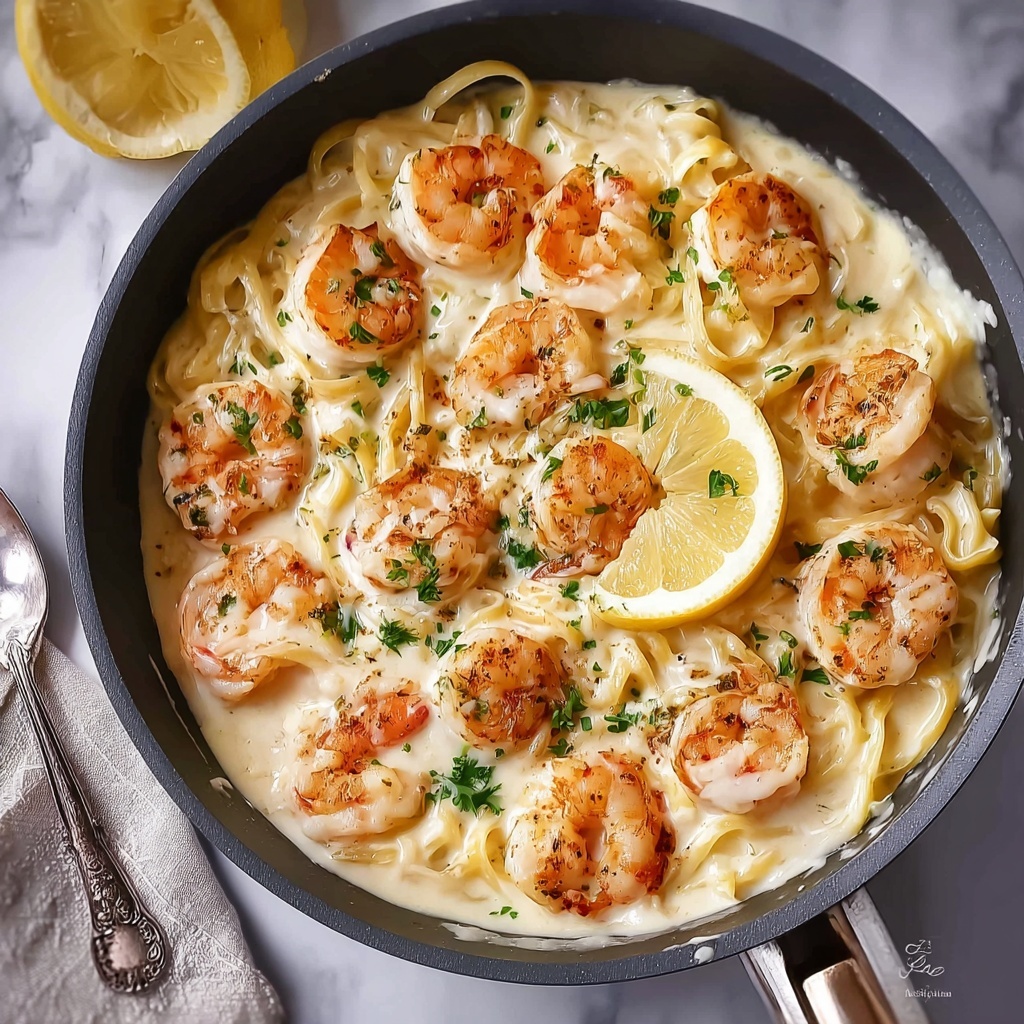 Creamy Lemon Parmesan Shrimp Recipe - Recipe Image