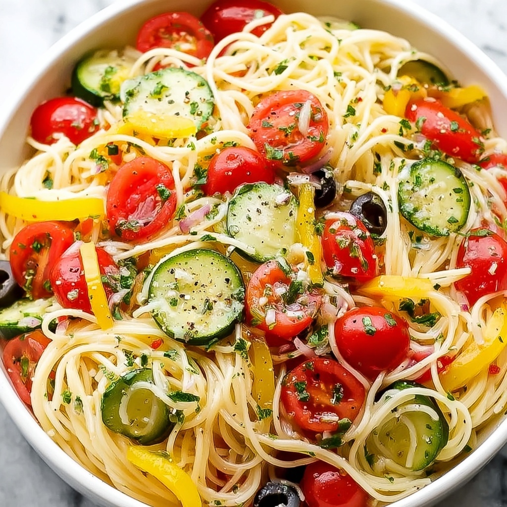 California Spaghetti Salad Recipe - Recipe Image