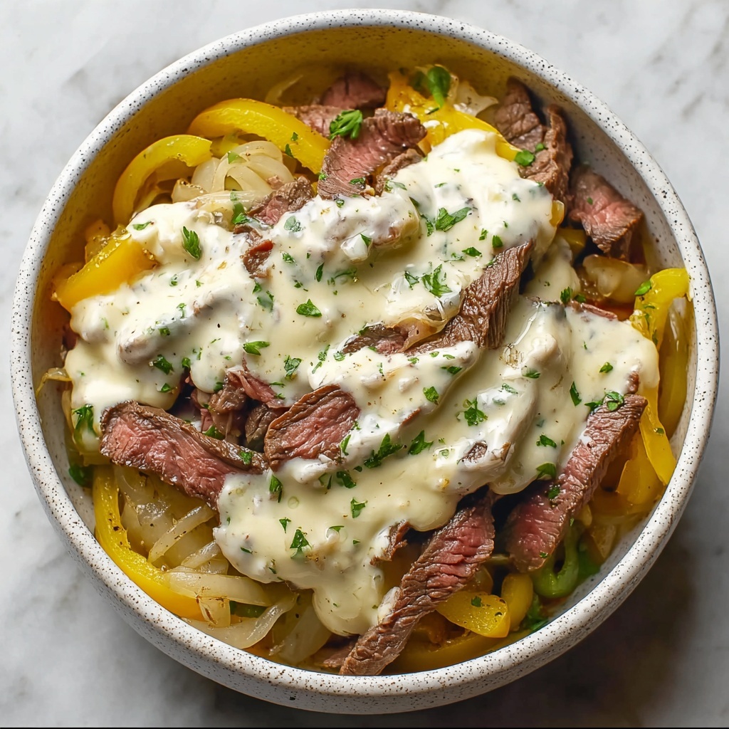 Philly Cheesesteak In A Bowl Recipe - Recipe Image