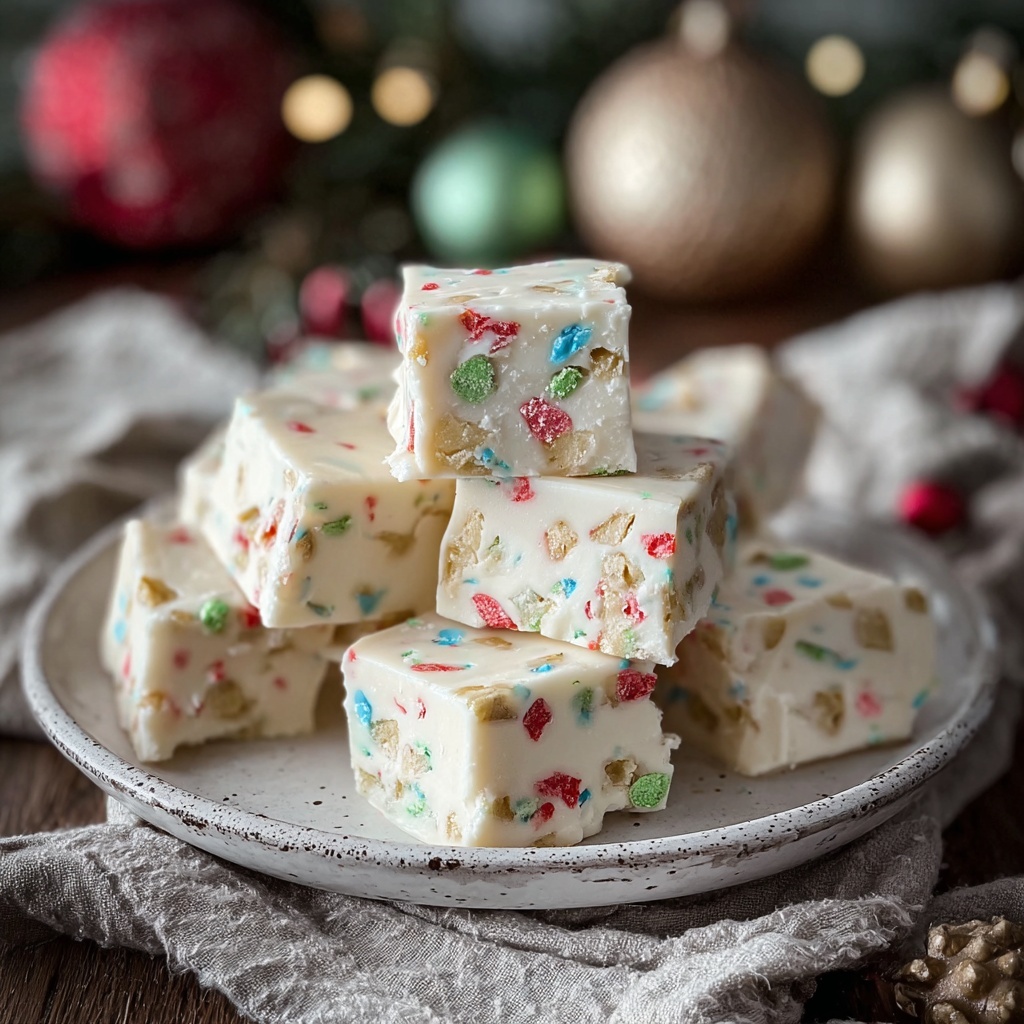 Christmas Gumdrop Nougat Candy Recipe - Recipe Image
