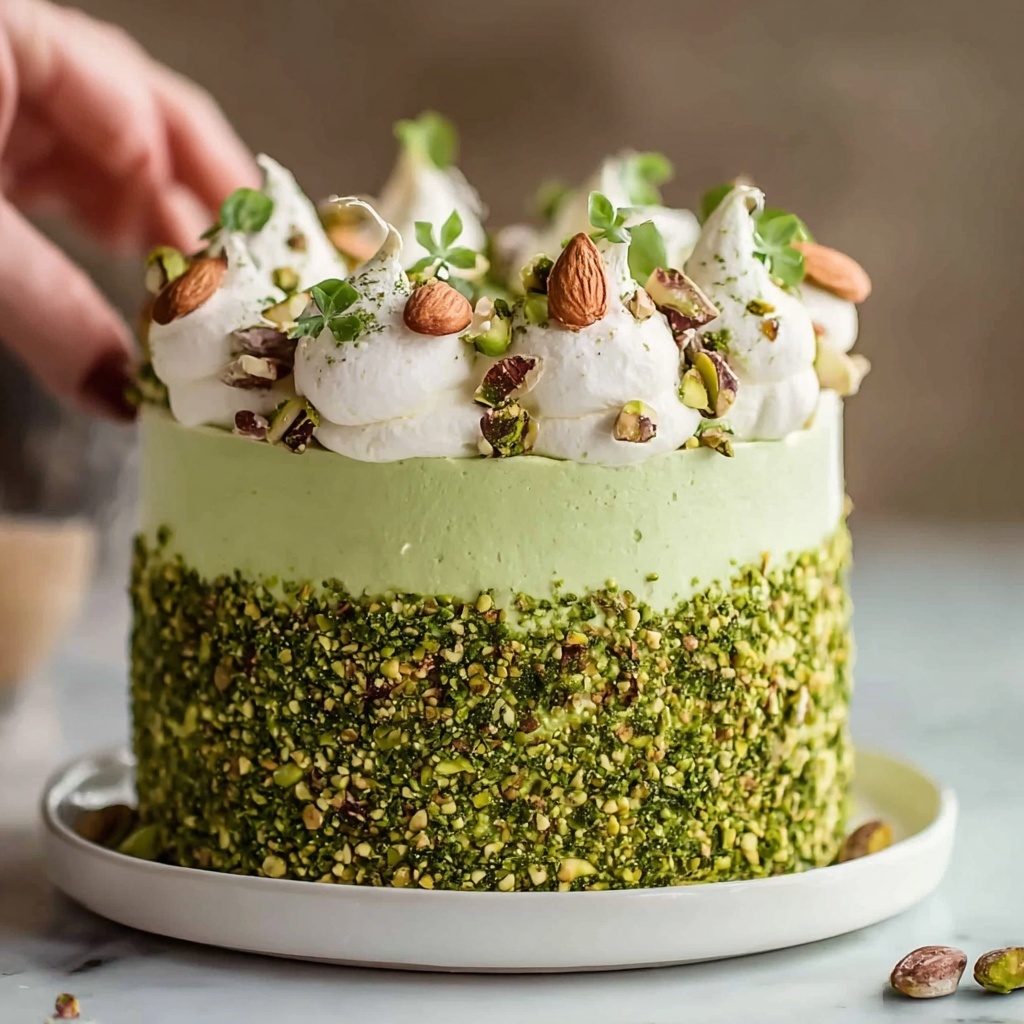Pistachio Cream Cake Recipe - Recipe Image