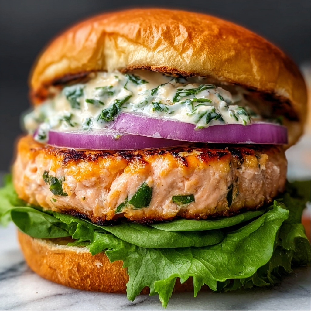 Salmon Burgers with Basil Mayo Recipe - Recipe Image