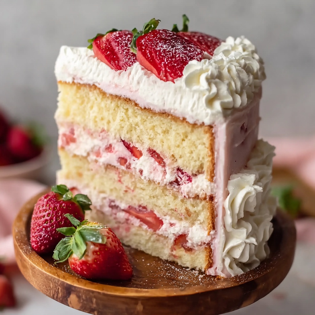 Best Strawberry Cake Ever Recipe - Recipe Image