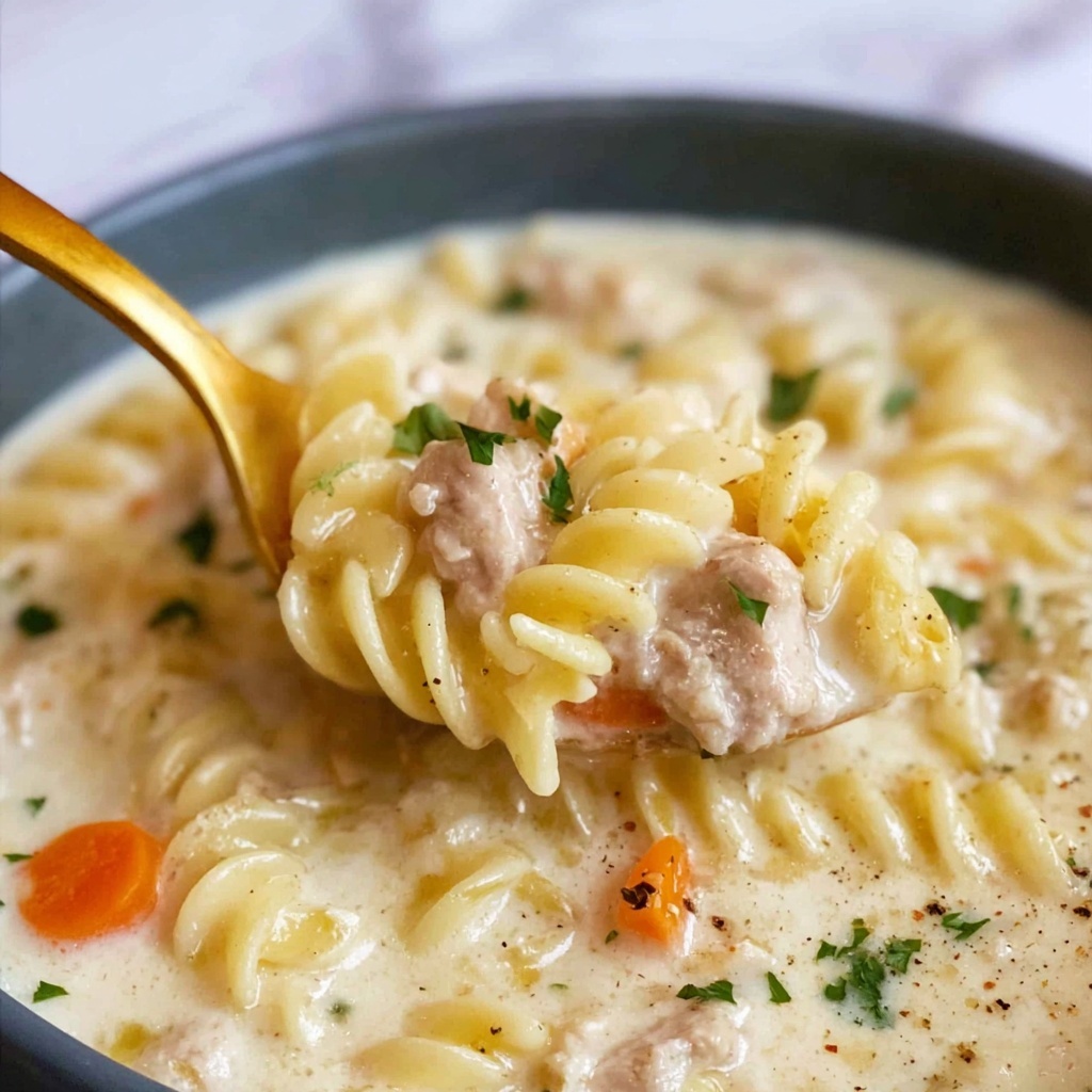 Creamy Chicken Noodle Soup Recipe - Recipe Image