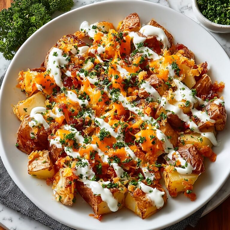 Buffalo Chicken Roasted Potato Bake Recipe