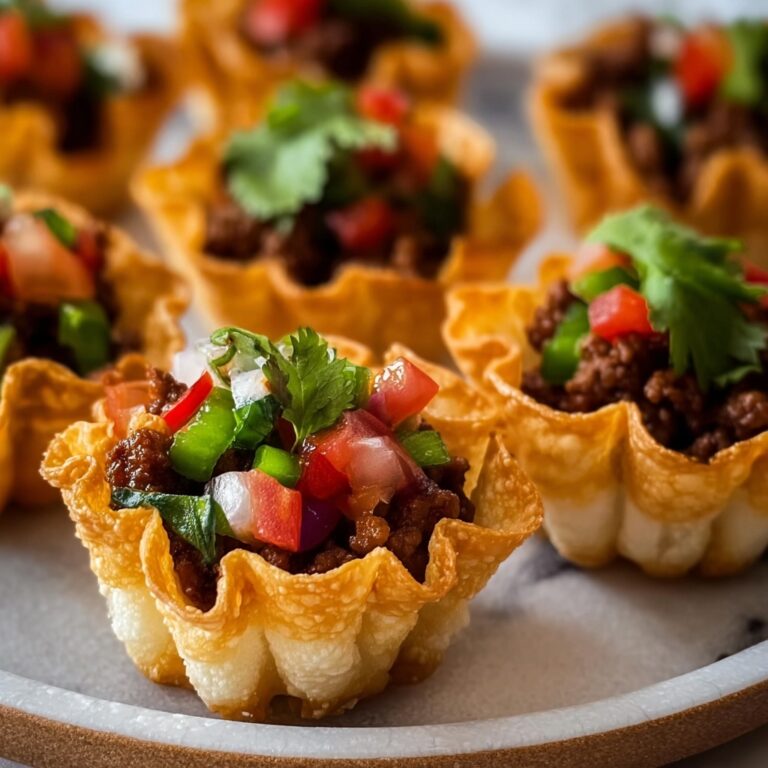 Wonton Taco Cups Recipe
