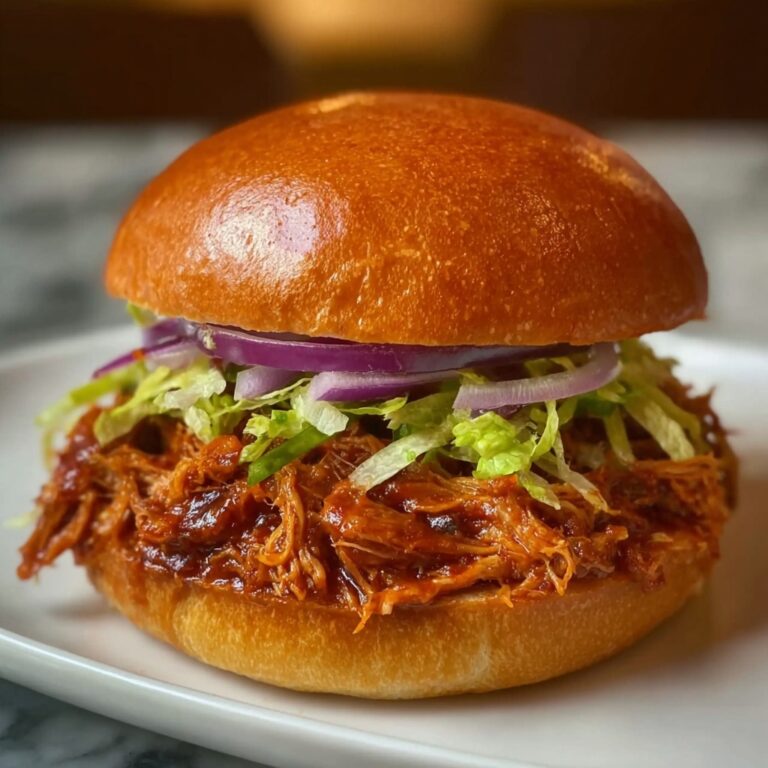 Pulled Chicken Sandwich with Smoky BBQ and Jalapeño Recipe