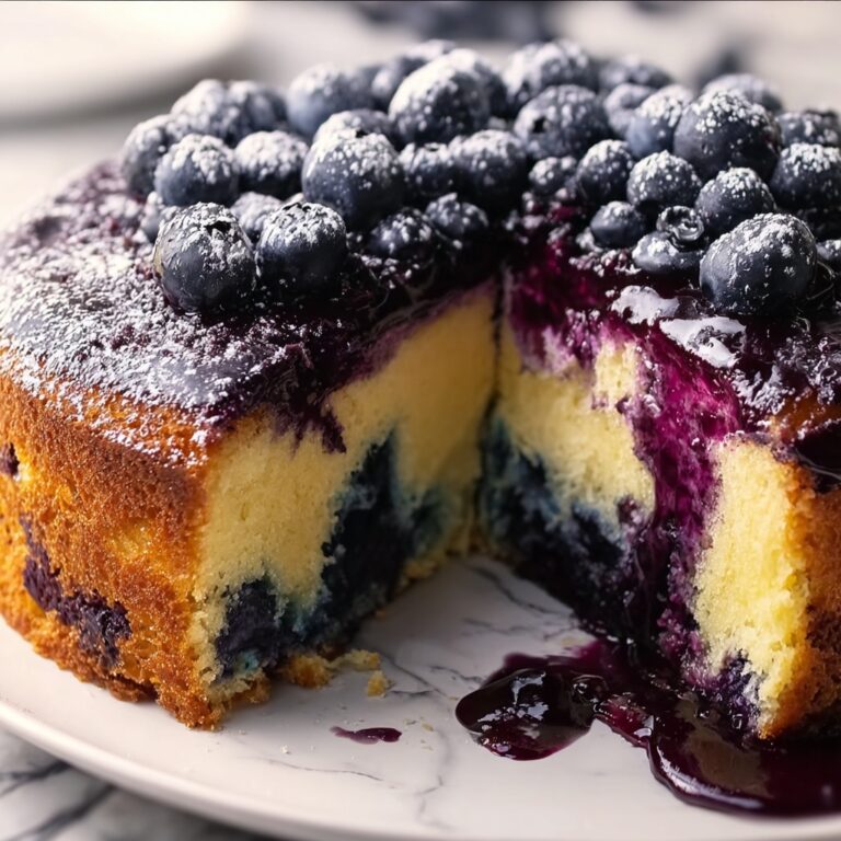 Blueberry Sour Cream Pound Cake Recipe