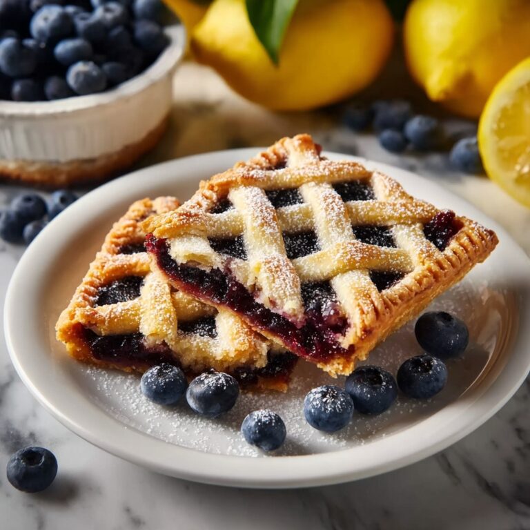 Blueberry Pie Bars with Lattice Top Recipe