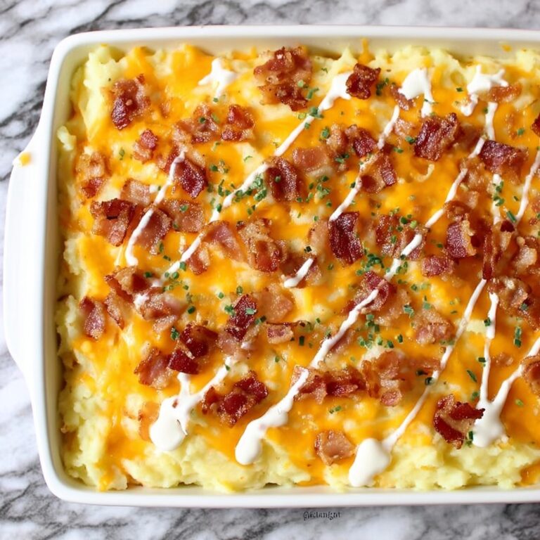 Smothered Chicken & Rice with Bacon and Cheesy Topping Recipe