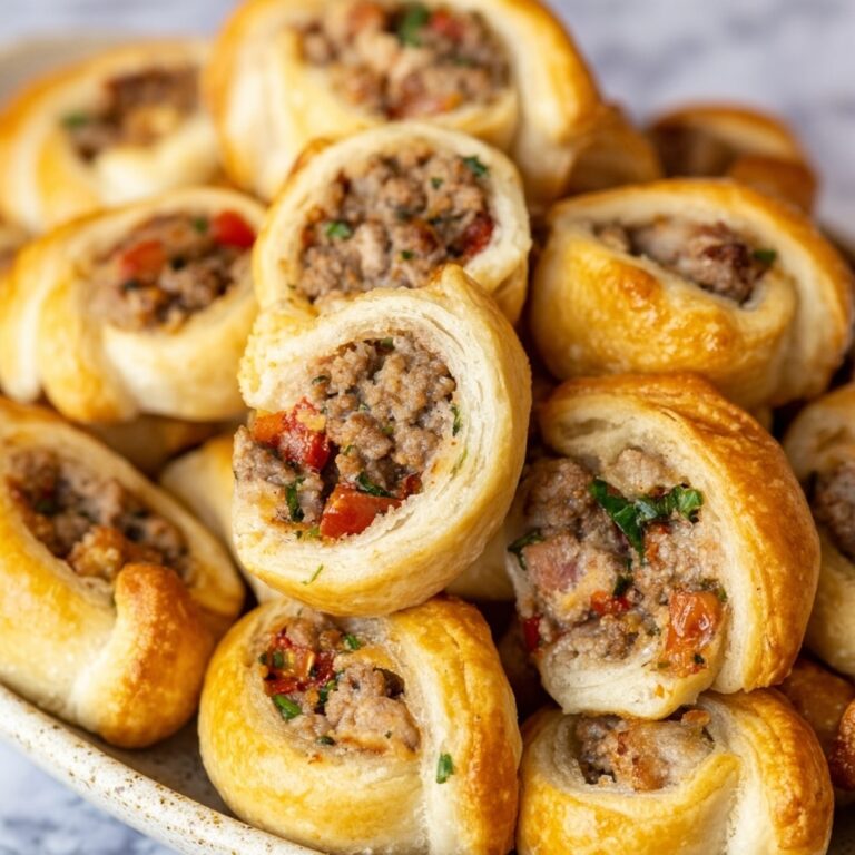 Rotel Sausage & Cream Cheese Crescents Recipe