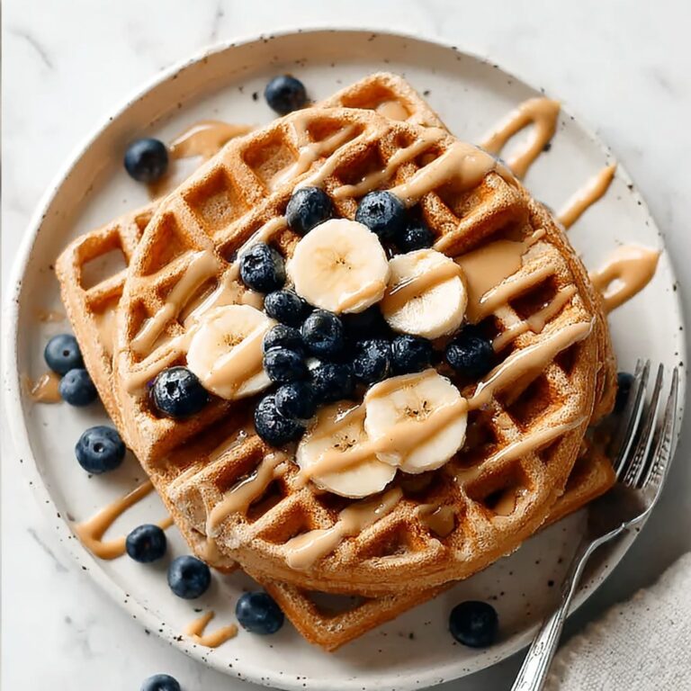 Peanut Butter Waffles Recipe