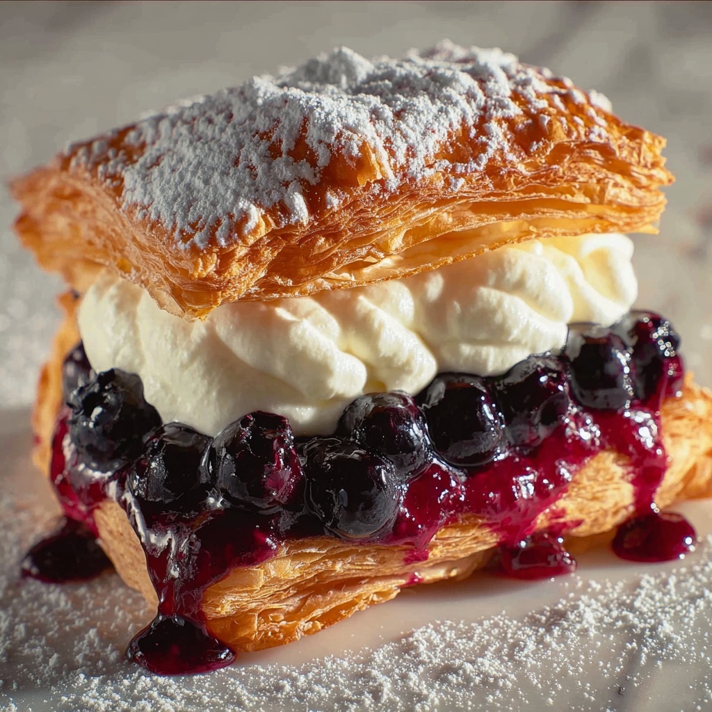 Berries and Cream Filled Croissants Recipe - Recipe Image