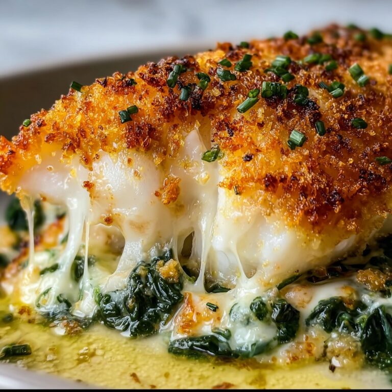 Stuffed Catfish with Cheese, Spinach, and Shrimp Recipe