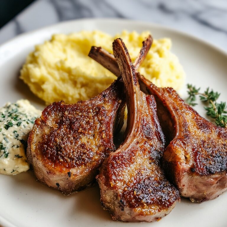 Italian Parmesan Crusted Lamb Chops Recipe