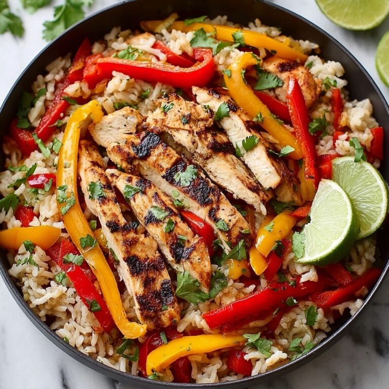 Chicken Fajita Rice Bowl (One Pan) Recipe