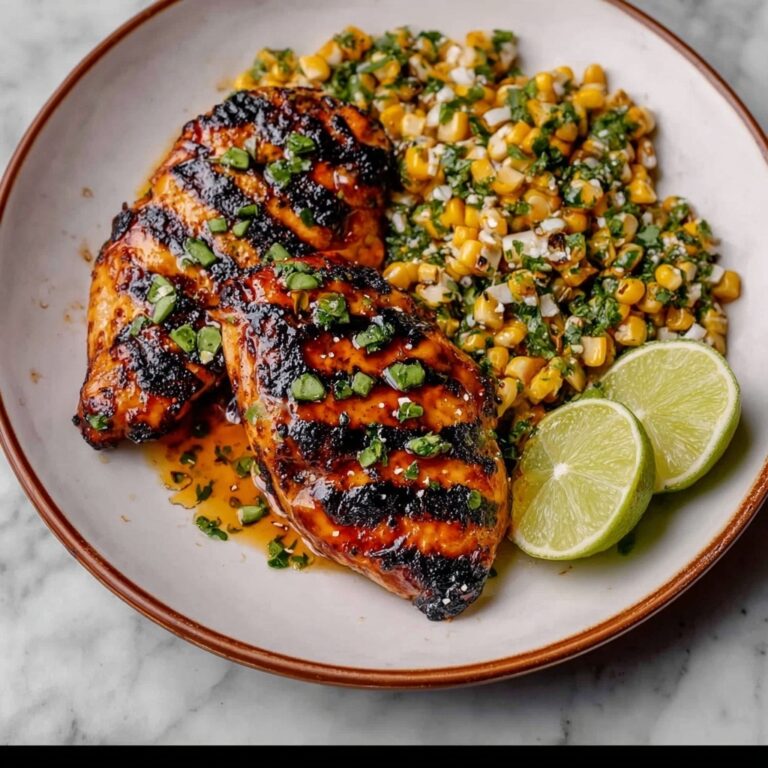 Grilled Hot Honey Chicken with Lime Corn Salad Recipe