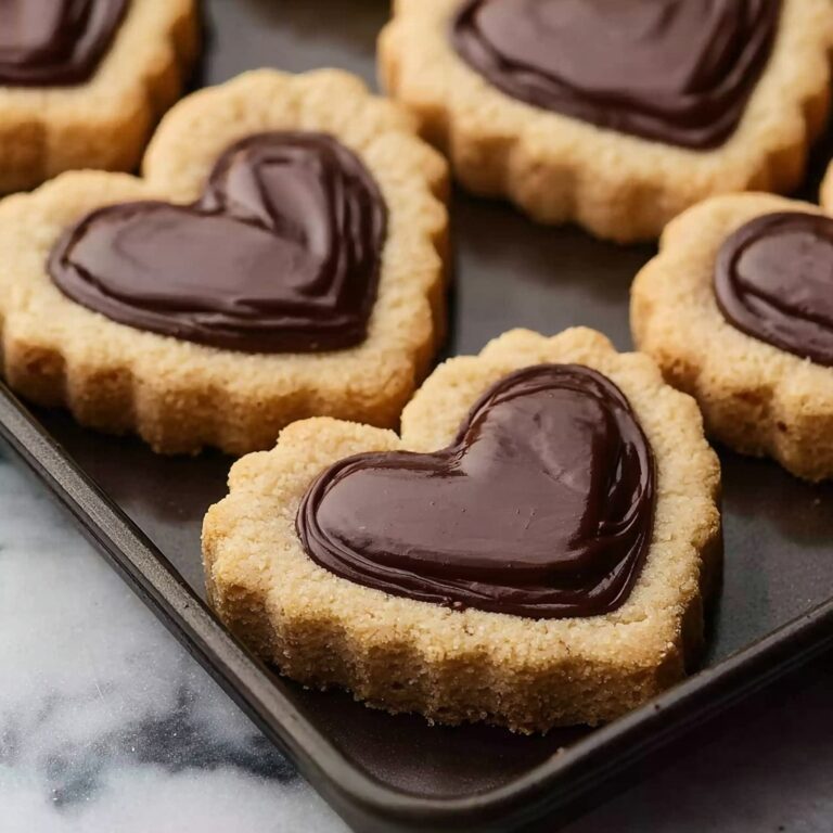 Linzer Heart Cookies with Chocolate Filling Recipe