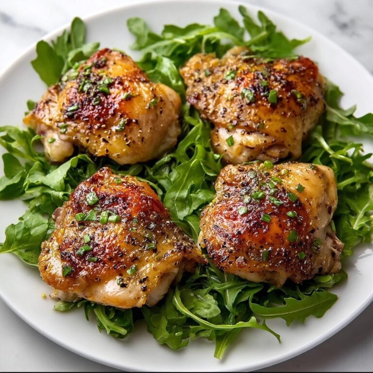 Oven Baked Honey Mustard Chicken Thighs Recipe