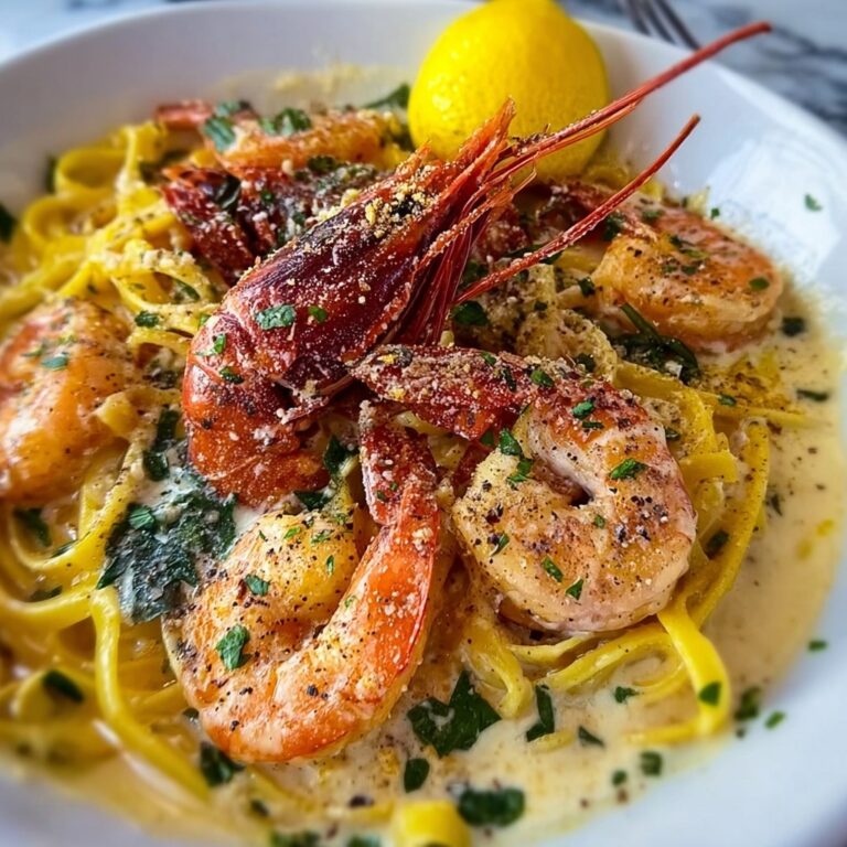 Lemon Pepper Lobster Shrimp Pasta Recipe
