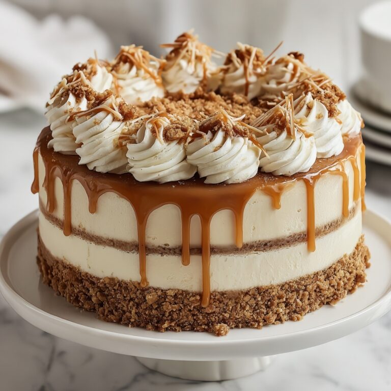 Caramel Crunch Cake Recipe