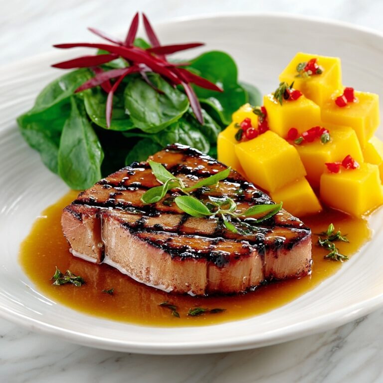 Grilled Tuna Steaks with Mango Chutney Recipe