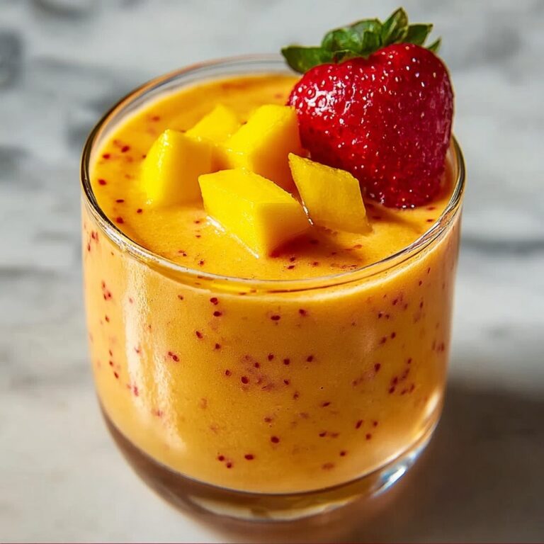 Tropical Strawberry Mango Smoothie Recipe