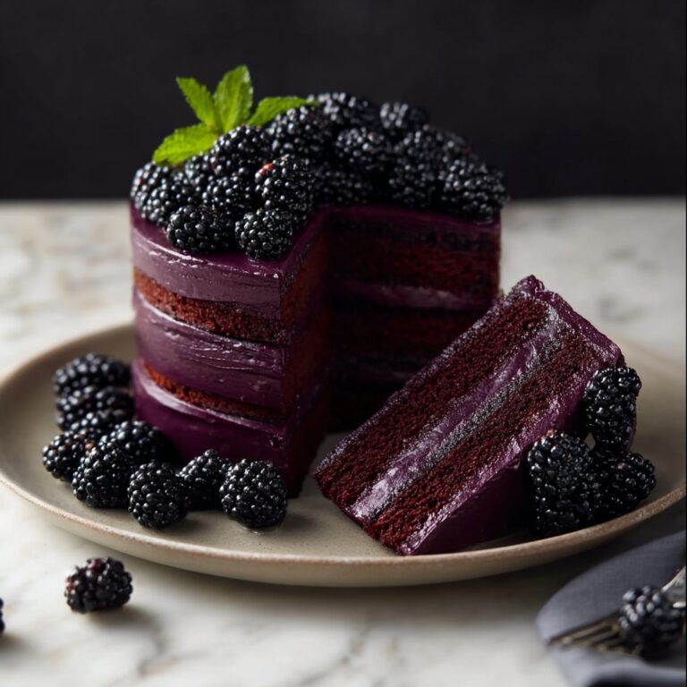 Blackberry Velvet Gothic Cake Recipe