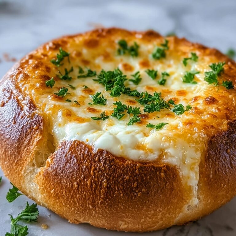 Loaded Triple-Cheese Garlic Bread Bowls Recipe