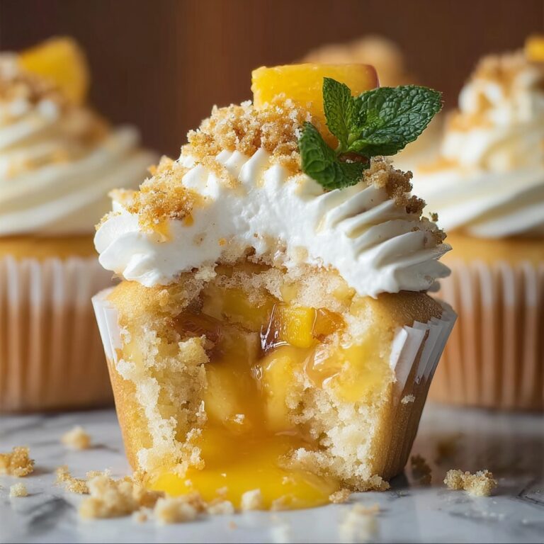 Peach Cobbler Cupcakes Recipe