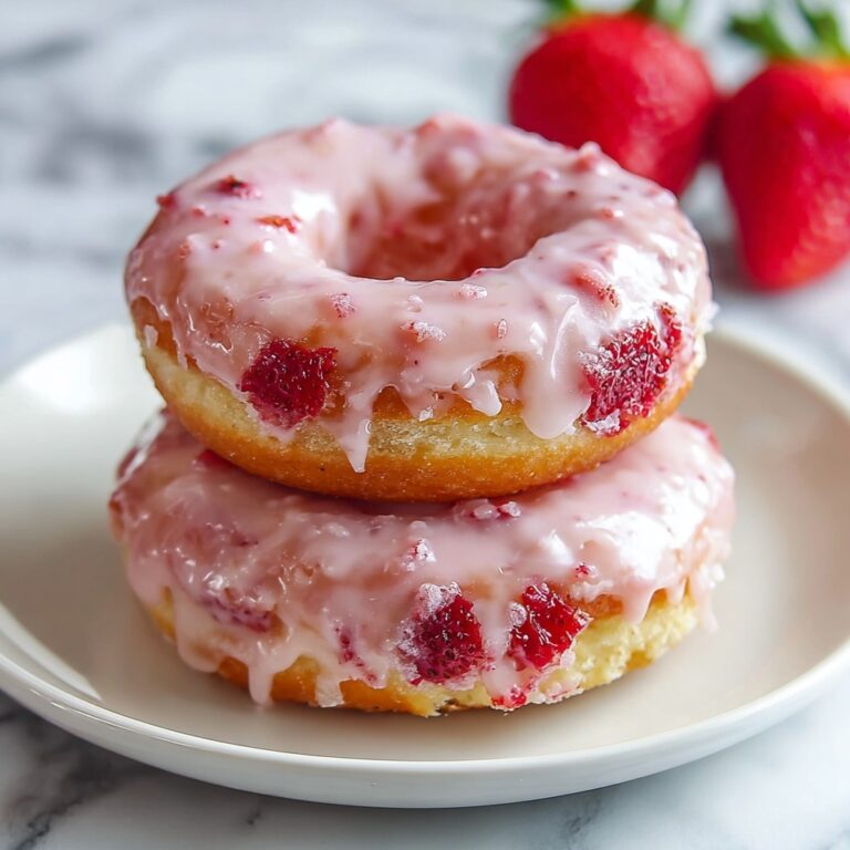 Strawberry Cake Donuts Recipe