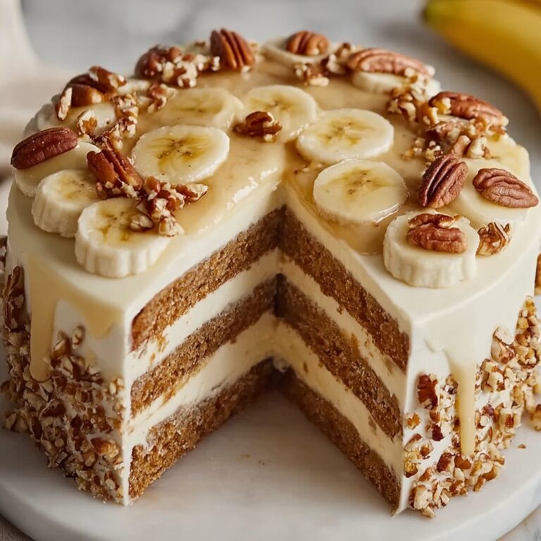 Heavenly Banana Walnut Cream Cake Recipe