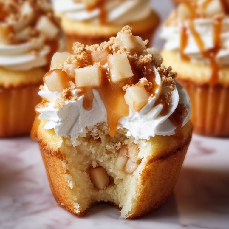 Apple Pie Cupcakes with Pecan Crumble Recipe
