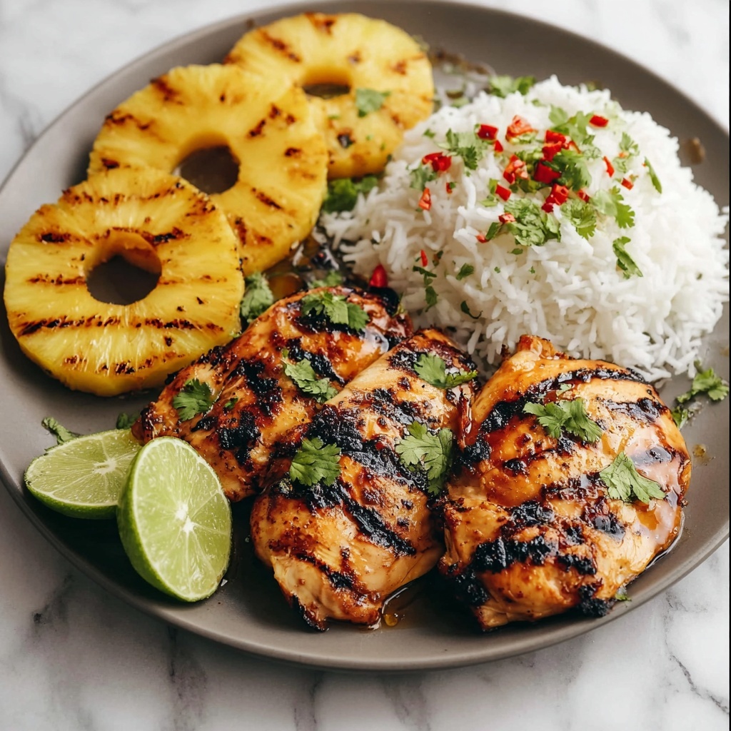 Grilled Aloha Chicken and Pineapple Recipe - Recipe Image