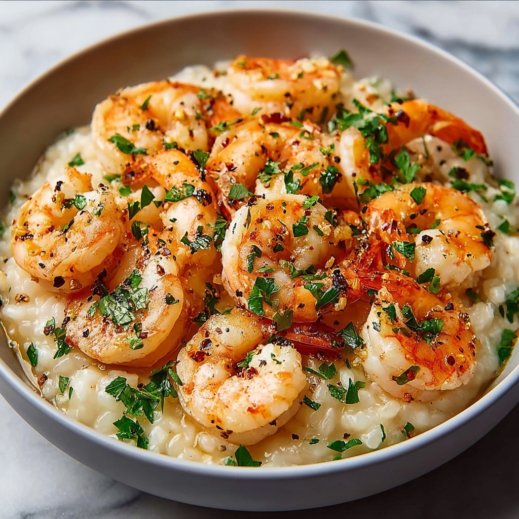 Creamy Garlic Butter Shrimp Bowl with Herb Rice Recipe - Recipe Image