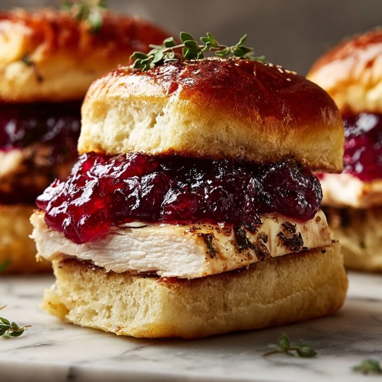 Baked Cranberry Turkey Sliders Recipe