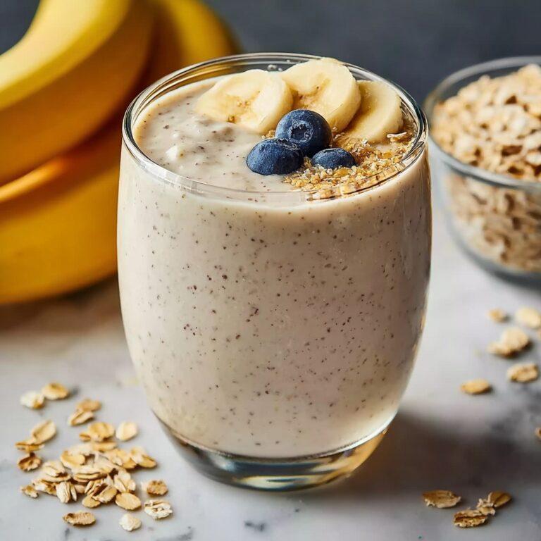 Creamy Banana Oatmeal Smoothie Recipe