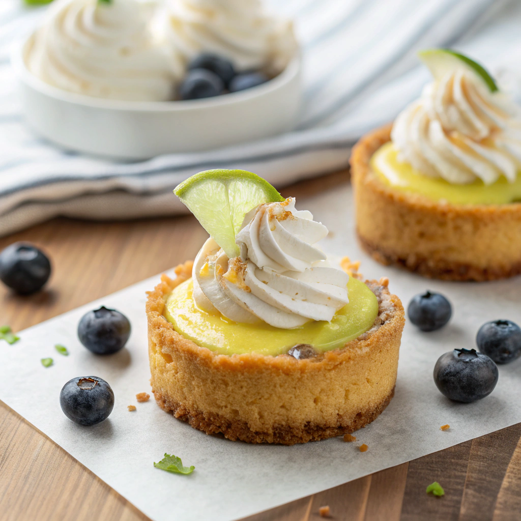 Zesty Key Lime Cheesecake Cookie Cups Recipe - Recipe Image