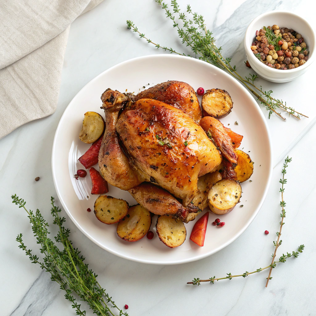 Lemon Greek Chicken and Potatoes Recipe - Recipe Image