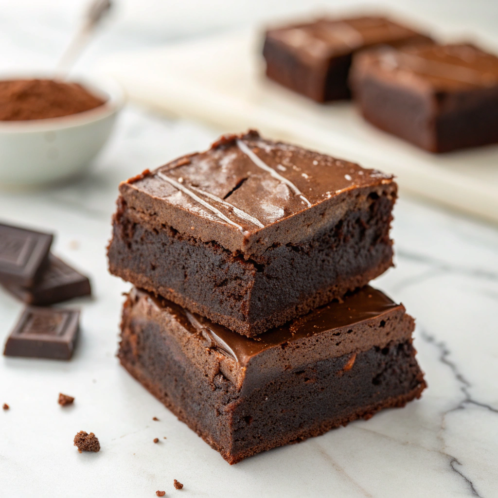 2 Ingredient Healthier Brownies Recipe - Recipe Image
