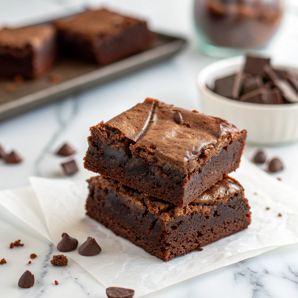 2 Ingredient Healthier Brownies Recipe - Recipe Image