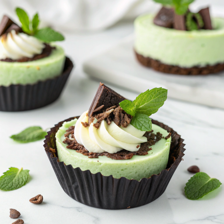 Mini Mint Oreo Cheesecakes Recipe