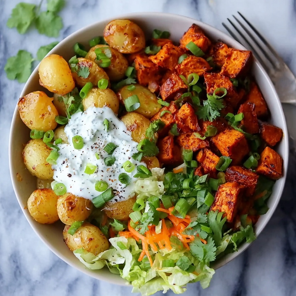 Buffalo Bites Bowl with Crispy Potatoes & Shaved Brussels Recipe - Recipe Image