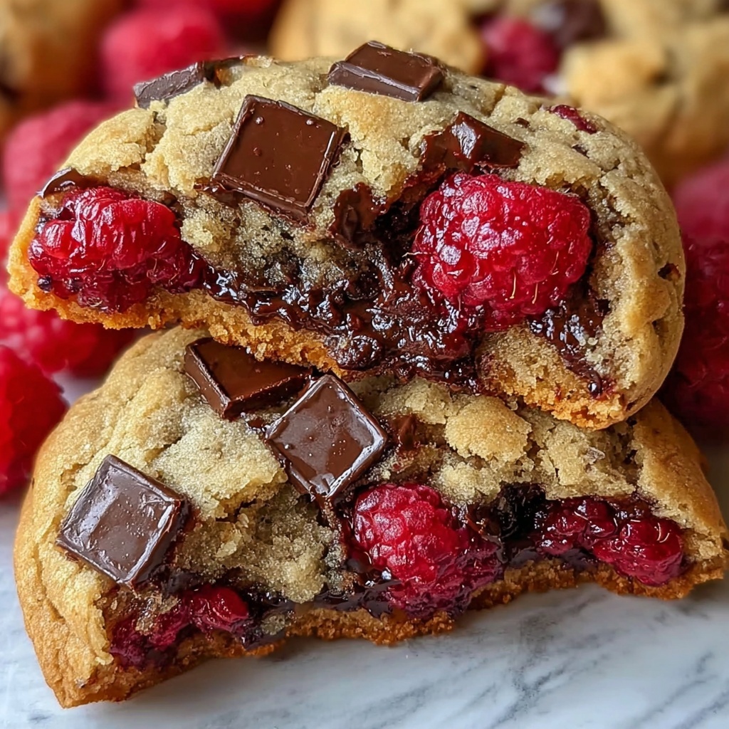 Raspberry Chocolate Chunk Cookies Recipe - Recipe Image