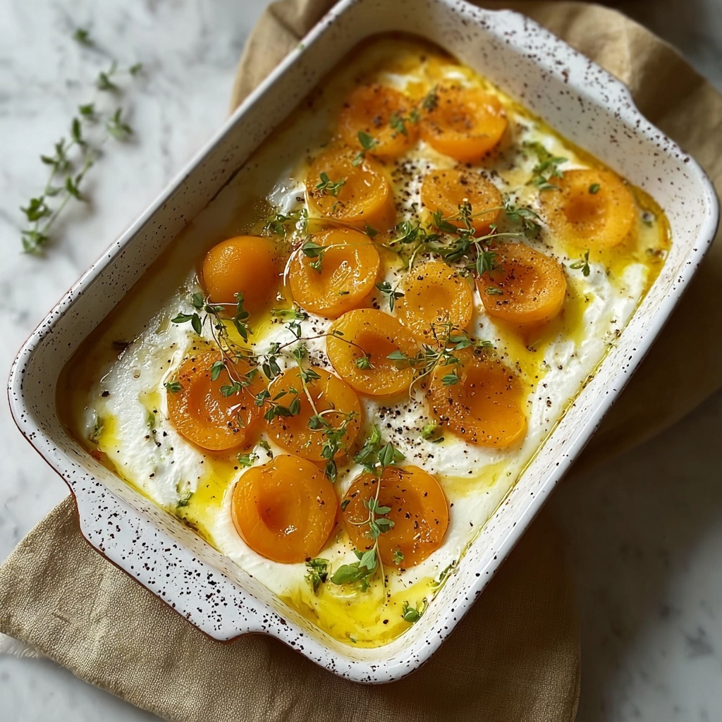 Creamy Apricot Goat Cheese Bake with Pistachios Recipe - Recipe Image