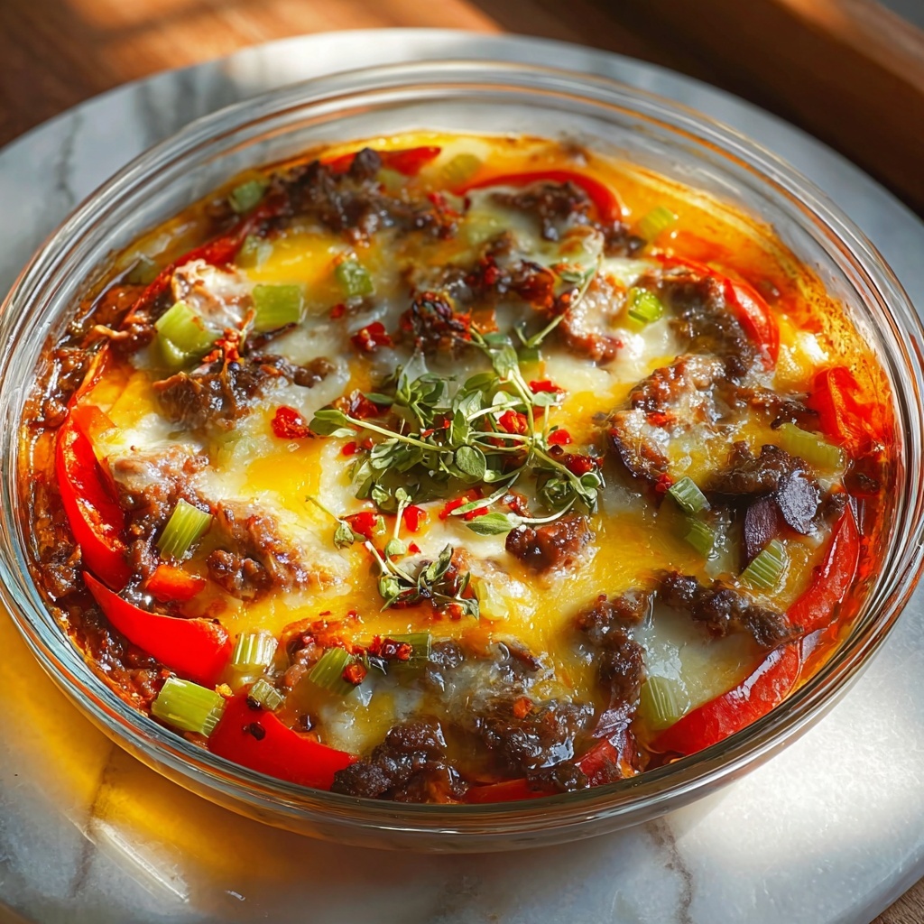 Southern Five-Layer Beef Casserole Recipe - Recipe Image