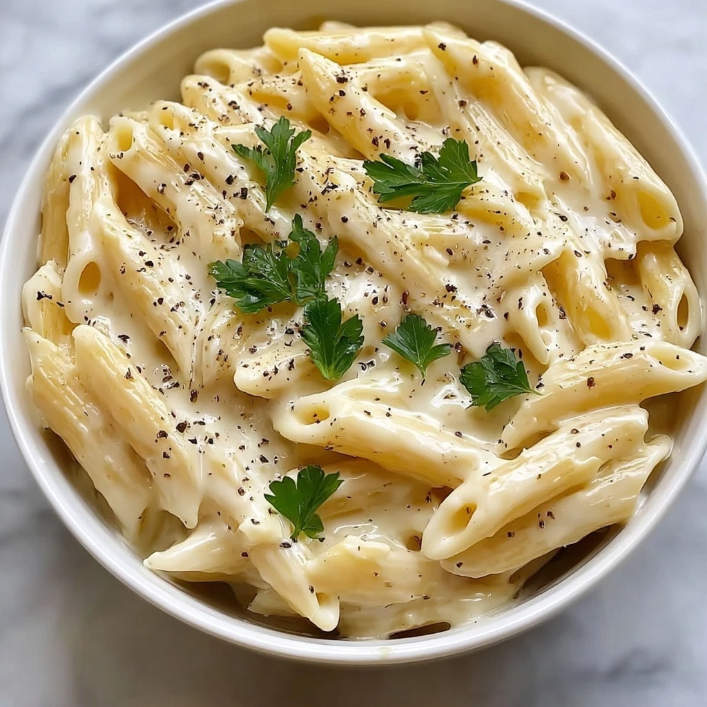 White Sauce Penne Pasta Recipe - Recipe Image