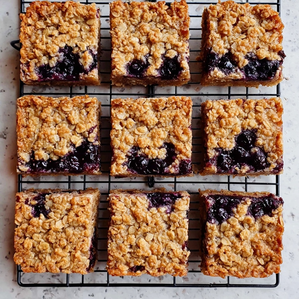 Blueberry Oatmeal Breakfast Bars Recipe - Recipe Image