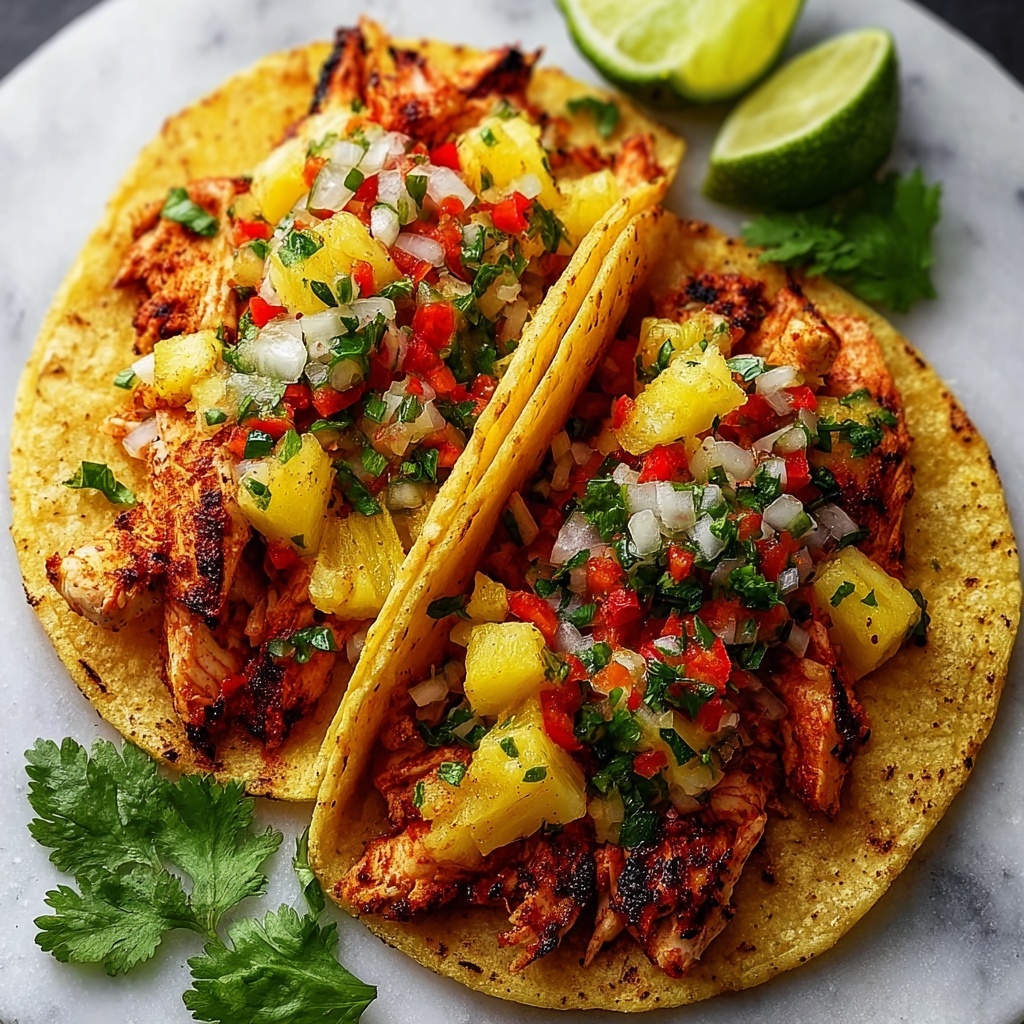 Pineapple Chicken Tacos Recipe - Recipe Image